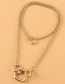 Fashion Golden Alloy Heart Star Chain Necklace