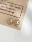 Fashion Golden Geometric Crystal Zircon Ear Studs