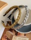 Fashion Golden Hollow Chain Thin Side Headband
