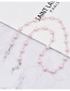 Fashion Pink Pearl Lanyard Glasses Chain