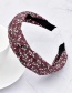 Fashion Purple Fabric Floral Knotted Headband