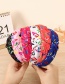 Fashion Rose Red Fabric Letter Knotted Headband