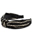 Fashion Black Fabric Chain Knotted Headband