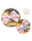 Fashion 6#pink Bowknot Hairpin 8 Piece Set Children's Flower Bow Hairpin