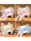 Fashion 11# Symphony Light Blue 1 Children's Net Yarn Bow Hairpin