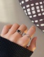Fashion A Set Of Open Rings Irregular Dripping Love Heart Opening Ring