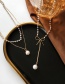 Fashion Set Of Butterfly Necklaces Pearl Beaded Double Necklace