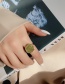 Fashion Green Irregular Drip Ring