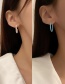 Fashion Pair Of Ear Studs Pearl Semicircle Asymmetrical Earrings
