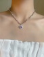 Fashion A Love Necklace Purple Diamond Love Necklace