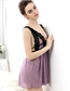 Fashion Bean Paste Lace Patent Leather Hollow Sling One-piece Skirt