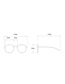 Fashion Transparent Yellow Frame Double Gray Small Frame Sunglasses