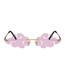 Fashion Pink Rimless Cloud Sunglasses