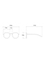Fashion Transparent White Trimmed Rimless Small Frame Sunglasses