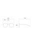 Fashion Transparent Gray Light Mercury Thick-sided Big Frame Ski Sunglasses