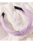 Fashion Blue Fabric Knotted Wide-brimmed Headband