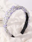 Fashion Purple Floral Cross Knotted Headband