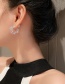 Fashion Gray Acrylic C-shaped Earrings