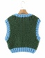Fashion Green Three-dimensional Sheep Knitted Sweater Vest