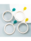Fashion Yellow Round Alloy Pearl Earrings