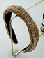 Fashion Color Full Drill Velvet Geometric Headband