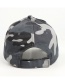 Fashion Rose Red Cotton Camouflage Curved Brim Cap