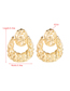 Fashion Golden Hollow Geometric Alloy Earrings