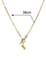 Fashion Steel Color Irregular Square Necklace With Titanium Steel Ot Buckle