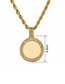 Fashion 1.2*70nk Chain Gold Micro-inlaid Zircon Round Twist Necklace