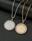 Fashion 1.2*70nk Chain Gold Diamond Round Twist Chain Necklace