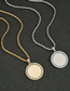 Fashion 1.2*70nk Chain Gold Micro-set Zircon Round Necklace