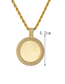 Fashion 1.2*70nk Chain Gold Micro-set Zircon Round Necklace
