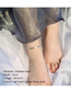 Fashion Steel Color 4mm-20+3cm Stainless Steel Gold-plated Flat Snake Chain Anklet