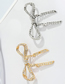 Fashion Golden Diamond Bow Brooch