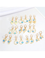 Fashion Hollow Palm 6 Metal Hollow Palm Eyes And Earrings