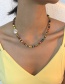Fashion Color Imitation Pearl Soft Pottery Contrast Necklace