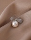 Fashion Silver Little Bee Pearl Anti-glare Brooch