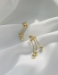 Fashion Golden Tassel Ball Earrings