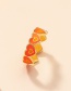 Fashion Orange Love Metal Heart Ring