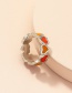 Fashion Orange Love Metal Heart Ring