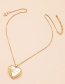 Fashion Golden Metal Letter Love Necklace
