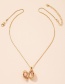 Fashion X511-gold Metal Round Chain Necklace