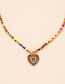 Fashion X506-color Soft Ceramic Love Rice Bead Necklace