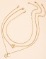 Fashion Golden Ot Buckle Round Brand Portrait Chain Necklace