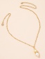 Fashion Golden Metal Geometric Chain Necklace