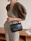 Fashion Pink Stone Pattern Chain Letter Handbag Shoulder Bag