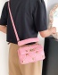 Fashion Pink Diamond Studded Shoulder Bag