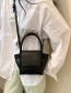 Fashion Black Geometric Single Shoulder Bag