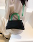 Fashion Black Contrasting Geometric One-shoulder Crossbody Bag