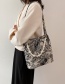 Fashion Black Printed Pearl Shoulder Bag